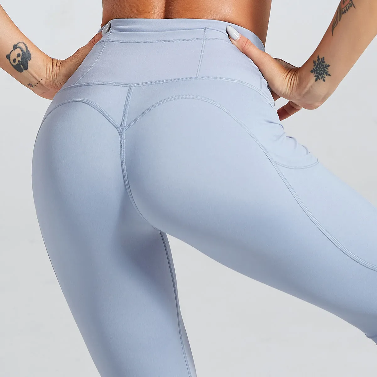 womens Nudity With pockets scrunch leggings fitness yoga pants sport leggings for women