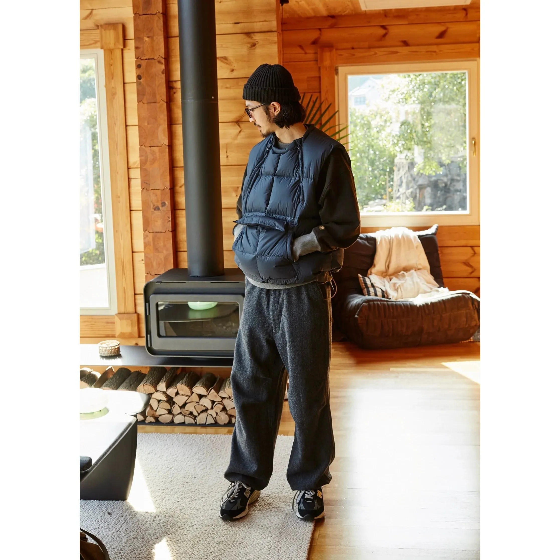 Wool Tweed Over Pants